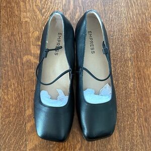 Empress Black Mary Jane low heel flats 40